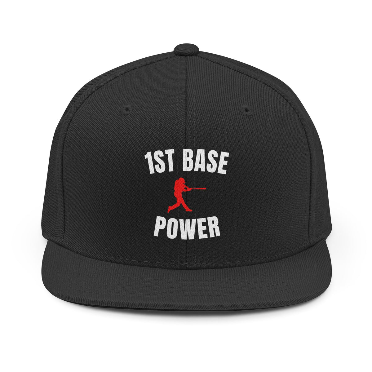 1st Base Power Baseball Snapback Hat