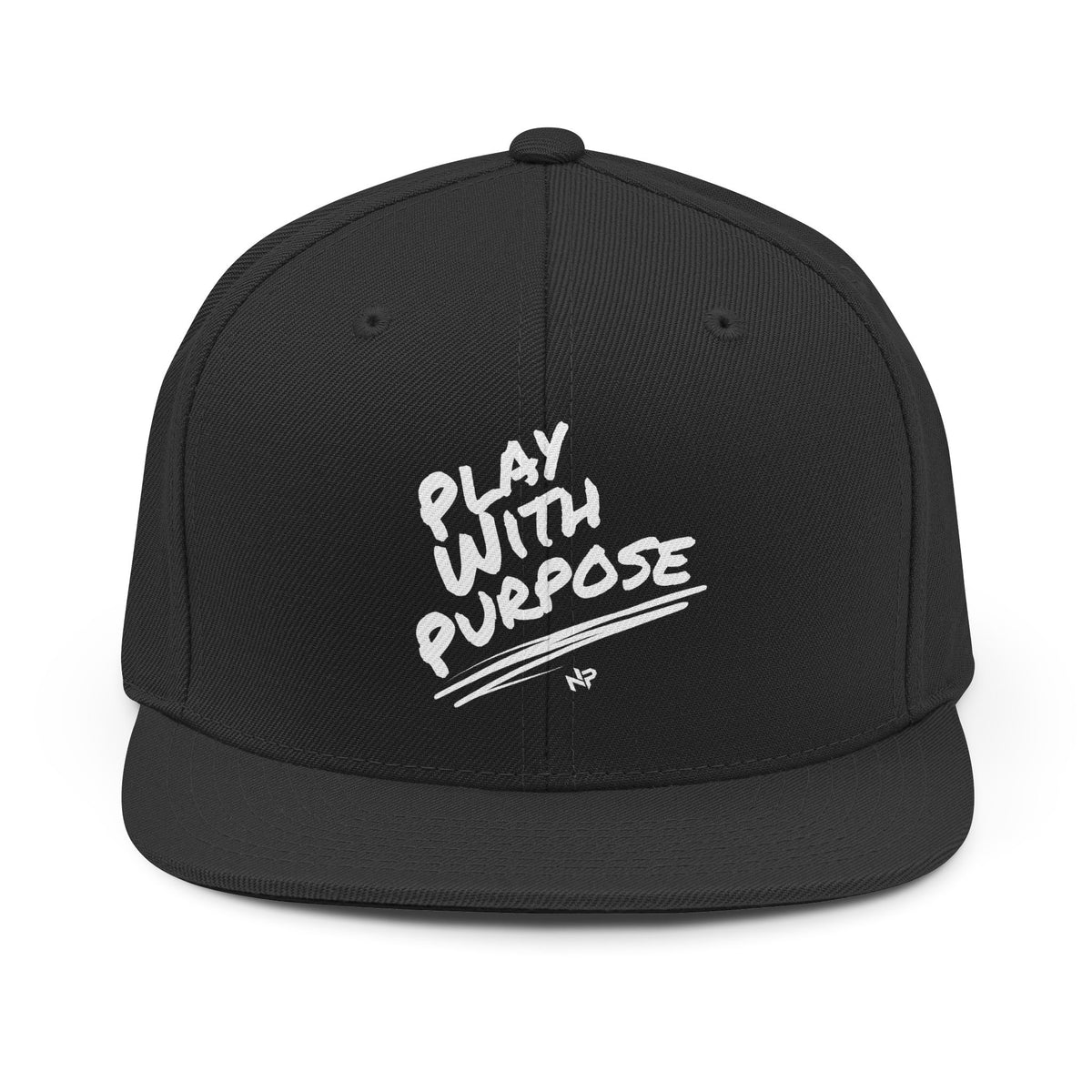 Snapback Hat — "Play With Purpose" Embroidered Streetwear Cap