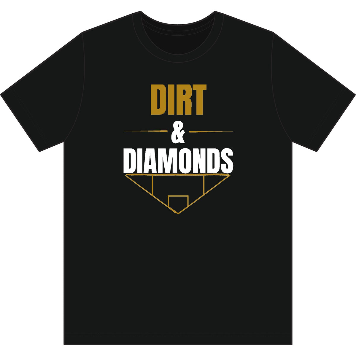 Dirt & Diamonds Baseball T-Shirt — Softball Field Graphic Tee