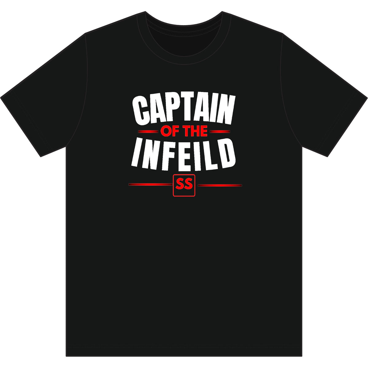 Captain of the Infield T-Shirt — Baseball Infield Captain Tee